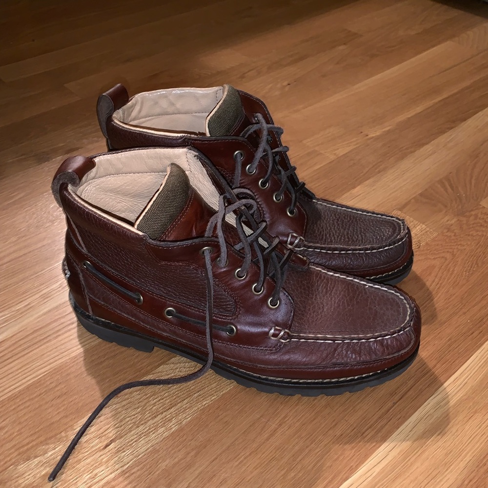 L.L. Bean Bison Hand sewn Chukka Leather Boots